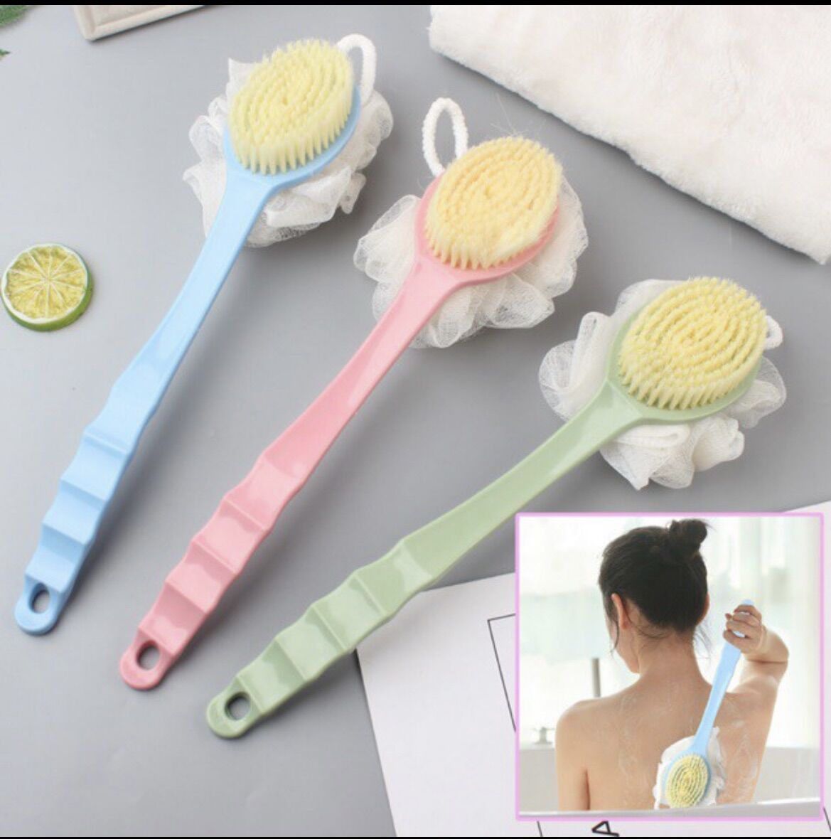 Cọ Lưng 2 Đầu Siêu Êm.