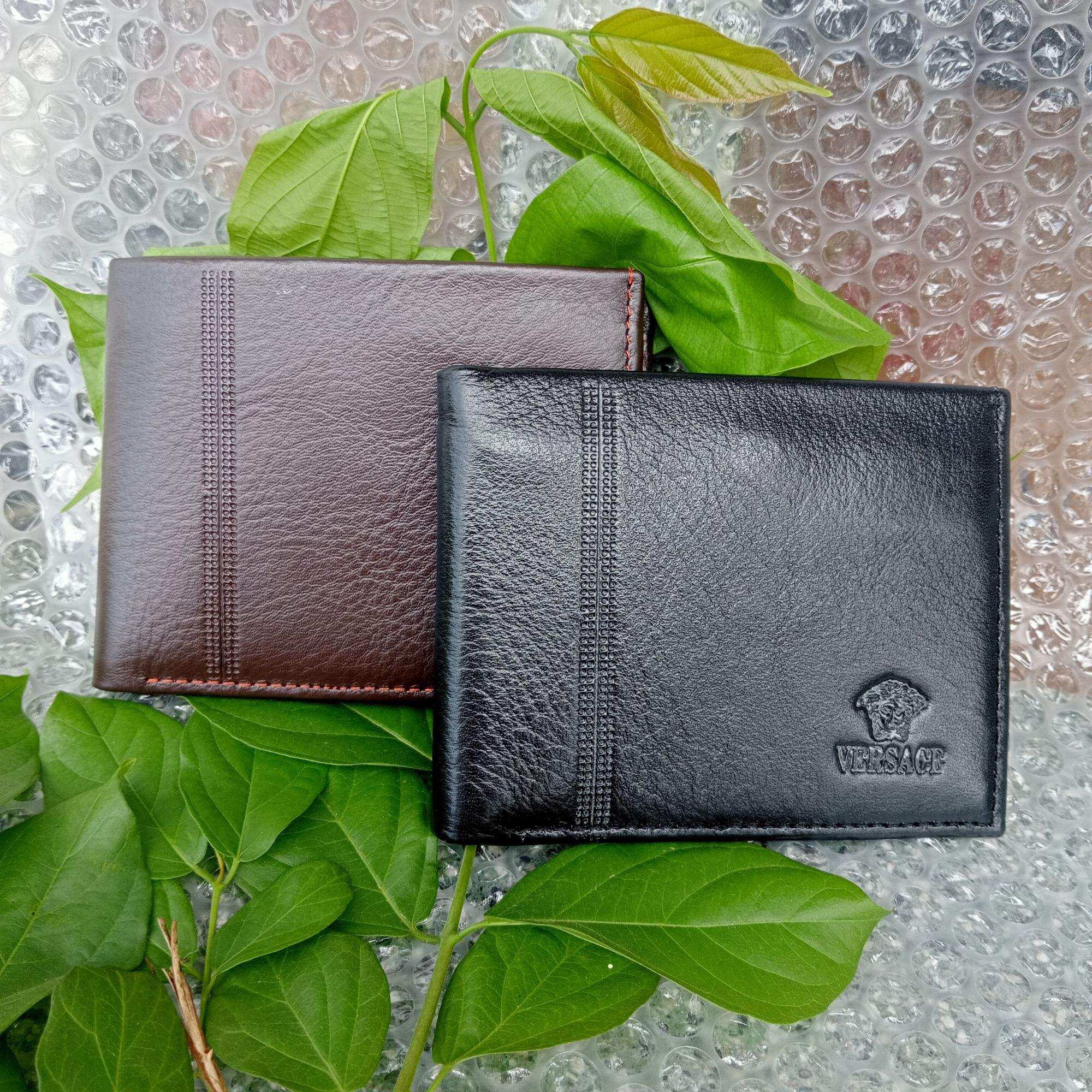 Bóp Ví Nam Da Bò Size Trung Cao Cấp - KT (9x11)cm - Ví Nam Da Bò Thật