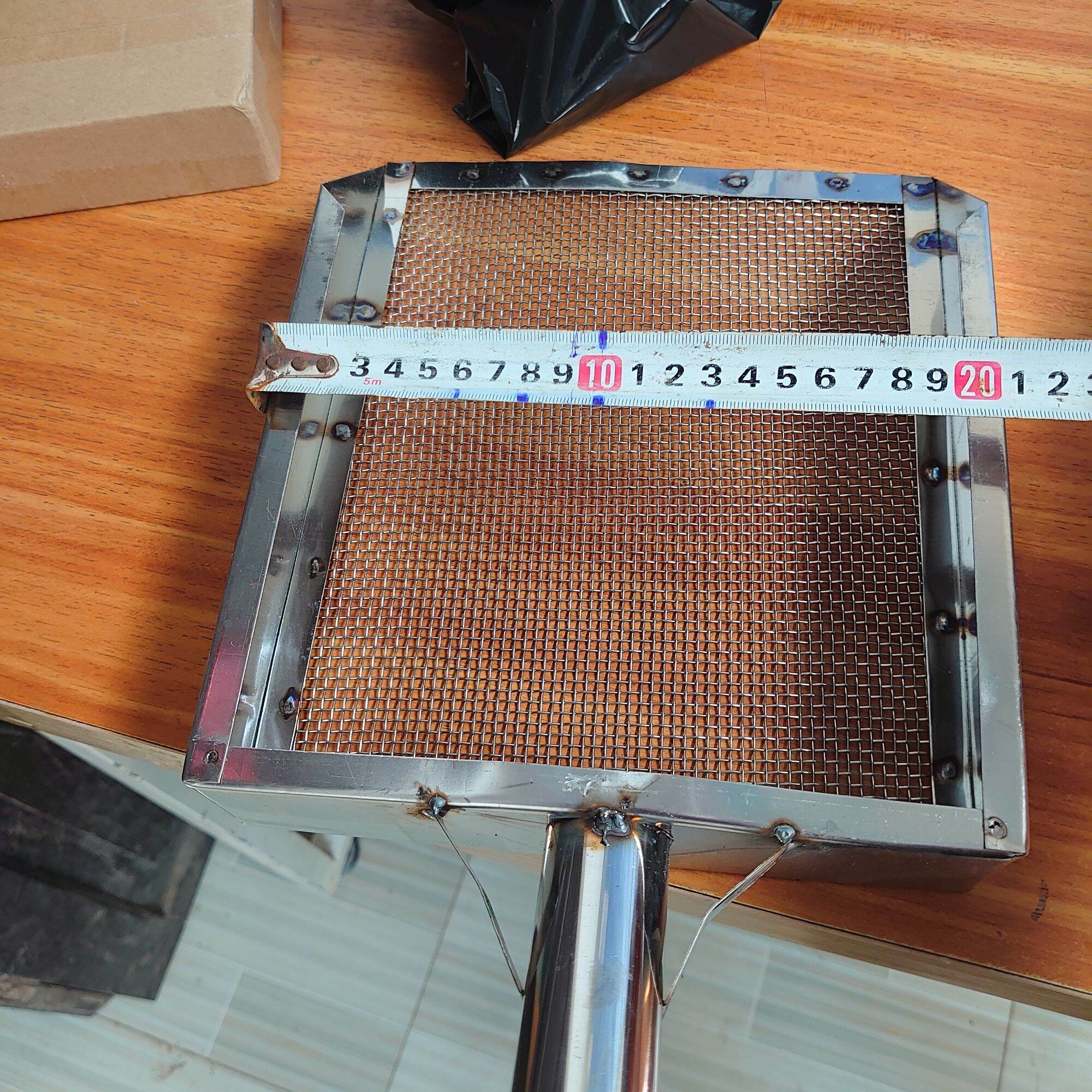 Sàng phân, sàng cát inox 20×25cm sàn phân gà v.v