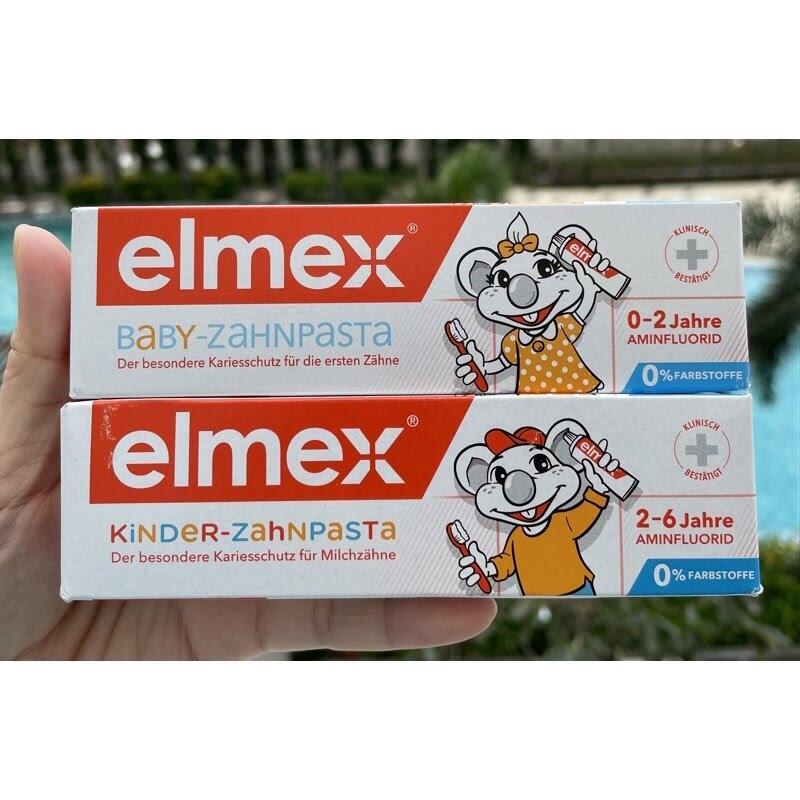 Kem đánh răng trẻ em Đức elmex 0 - 2 và 2 đến 6 tuổi 50ml
