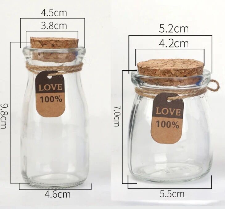 [HCM]LỌ THUỶ TINH NÚT GỖ 100ml