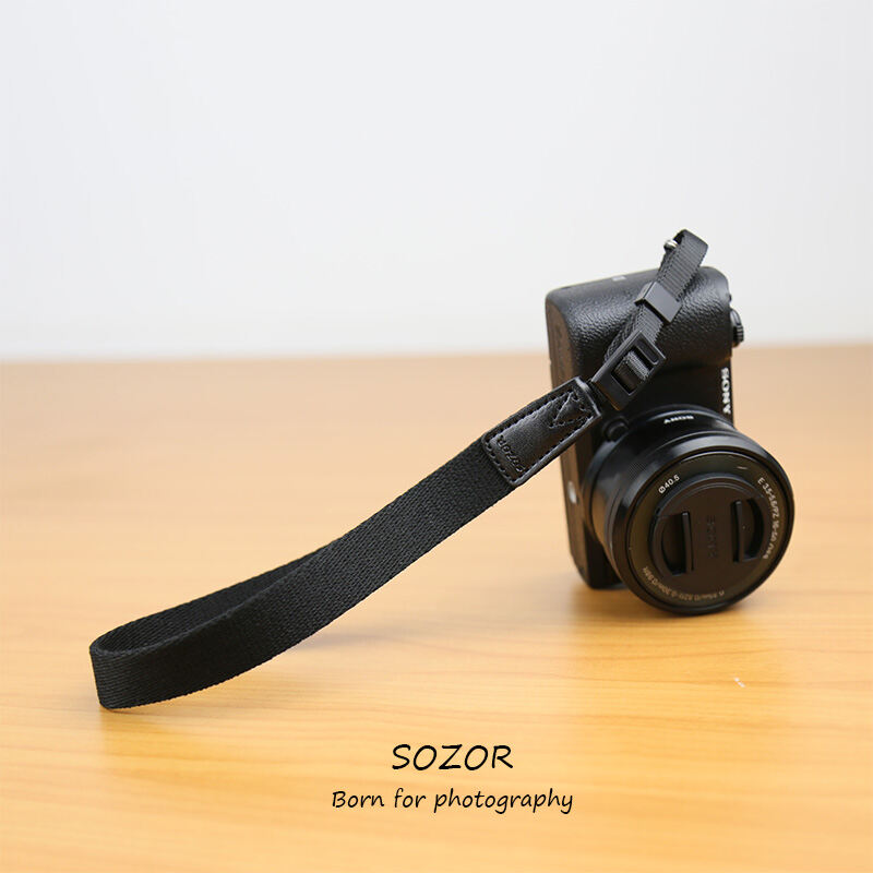 Máy Ảnh Dây Đeo Cổ Tay Micro Vlog Canon Phản Xạ Ống Kính Đơn Dây Buộc Tay Sony A7C A6400 Chống Trượt Dây Đeo Tay Đơn Giản Nhanh Tháo Gỡ
