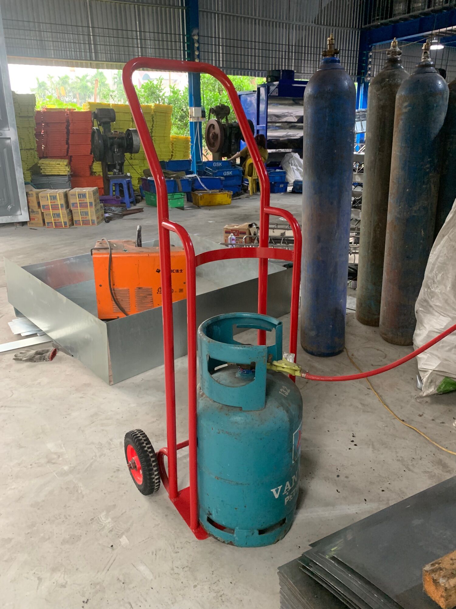 Xe đẩy bình ga, bình khí, bình oxy