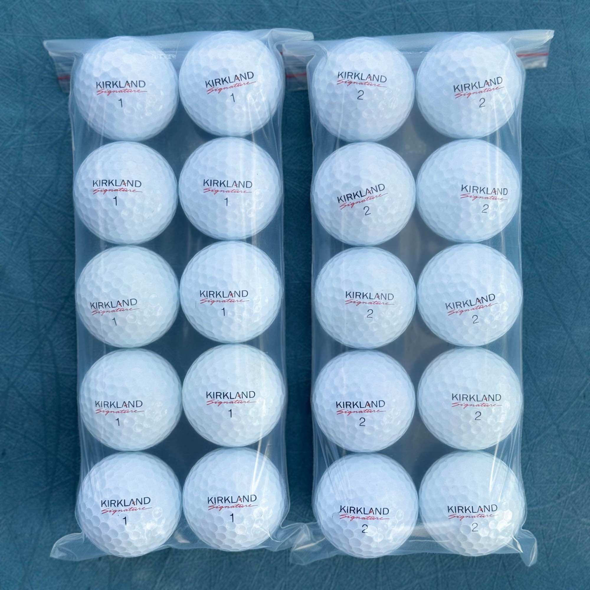   Túi 10 quả  Bóng golf Kirkland màu trắng độ mới 98-99% 