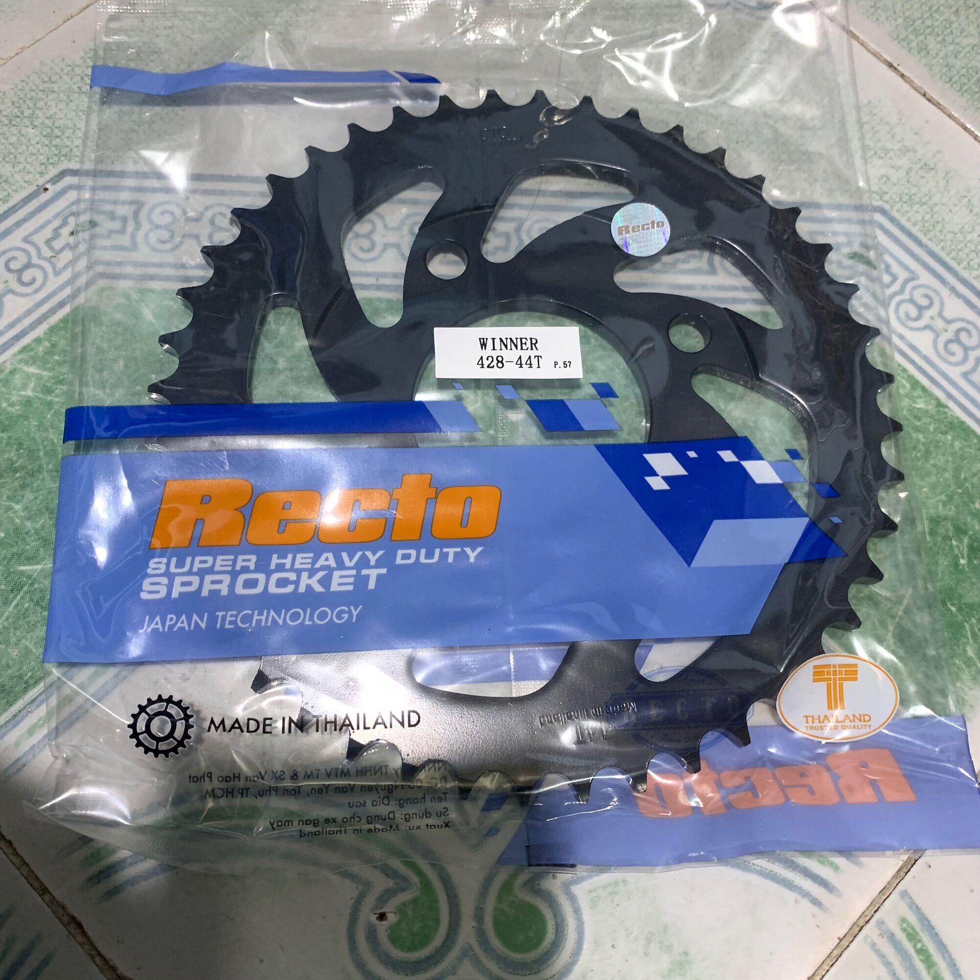 Dĩa 44T xe winner hiệu recto