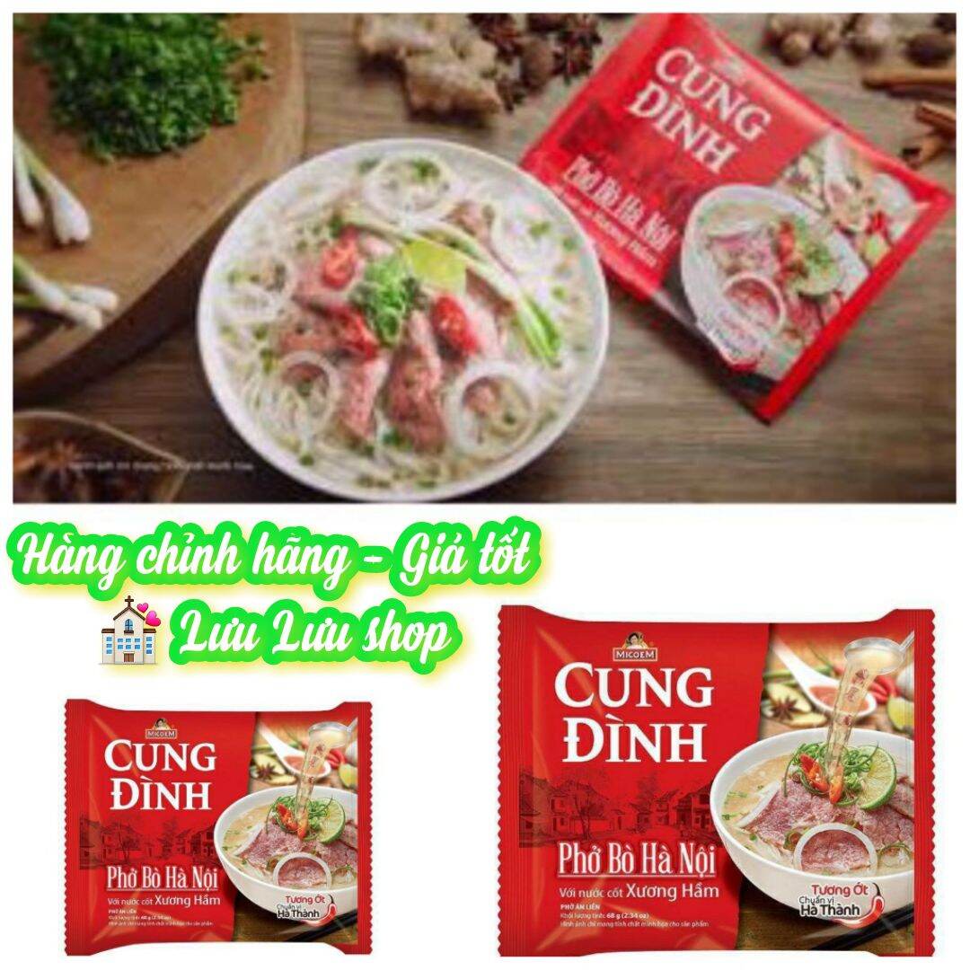 Combo 10 gói phở bò Cung Đình Hà Nội gói 68g