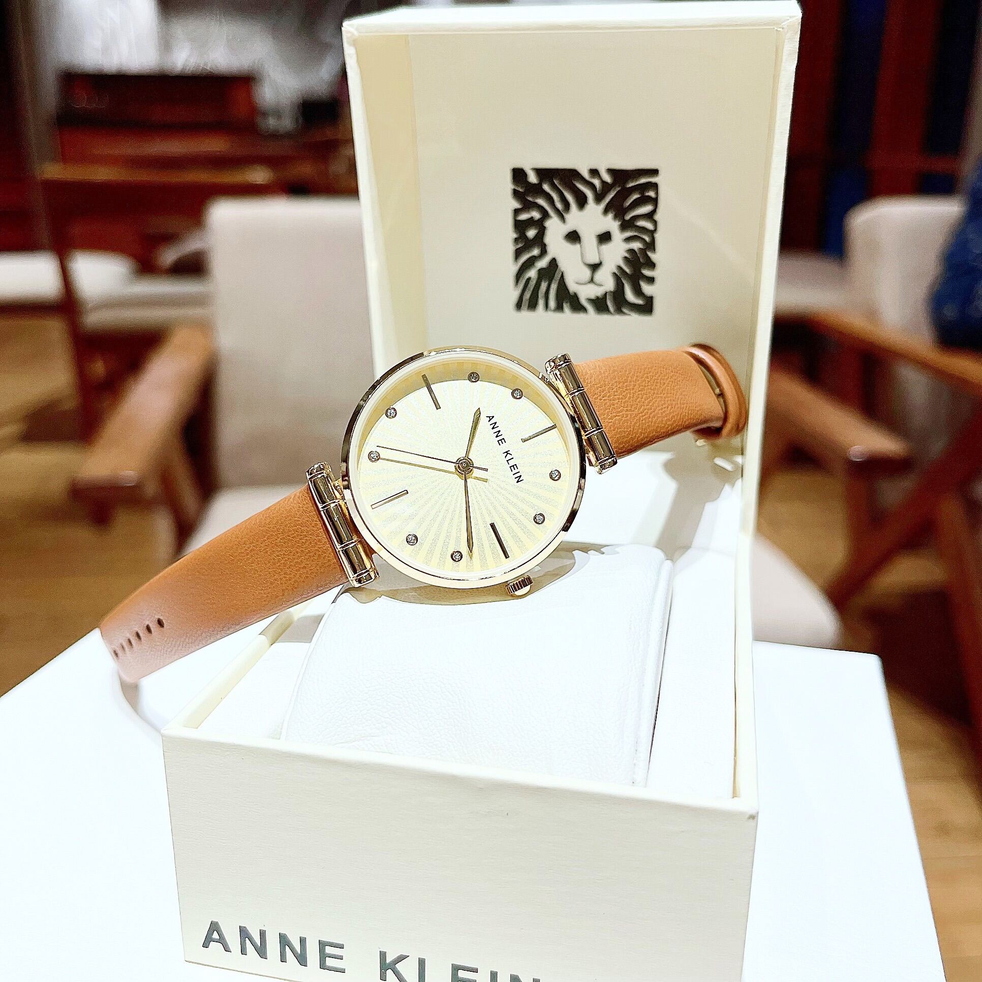 Đồng hồ nữ Anne Klein dây da, size 36mm