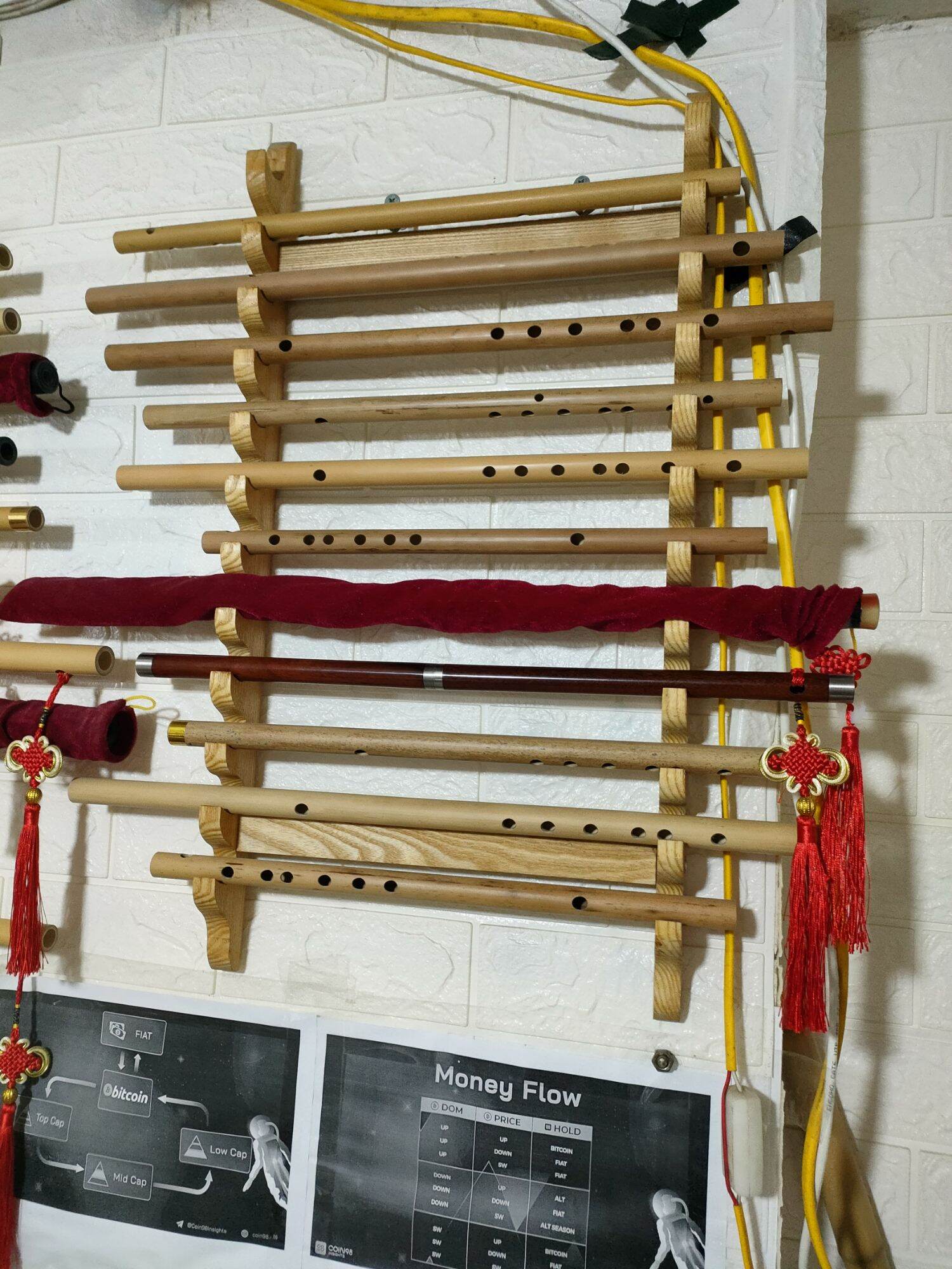 Kệ Treo Sáo Tiêu 12 Tầng