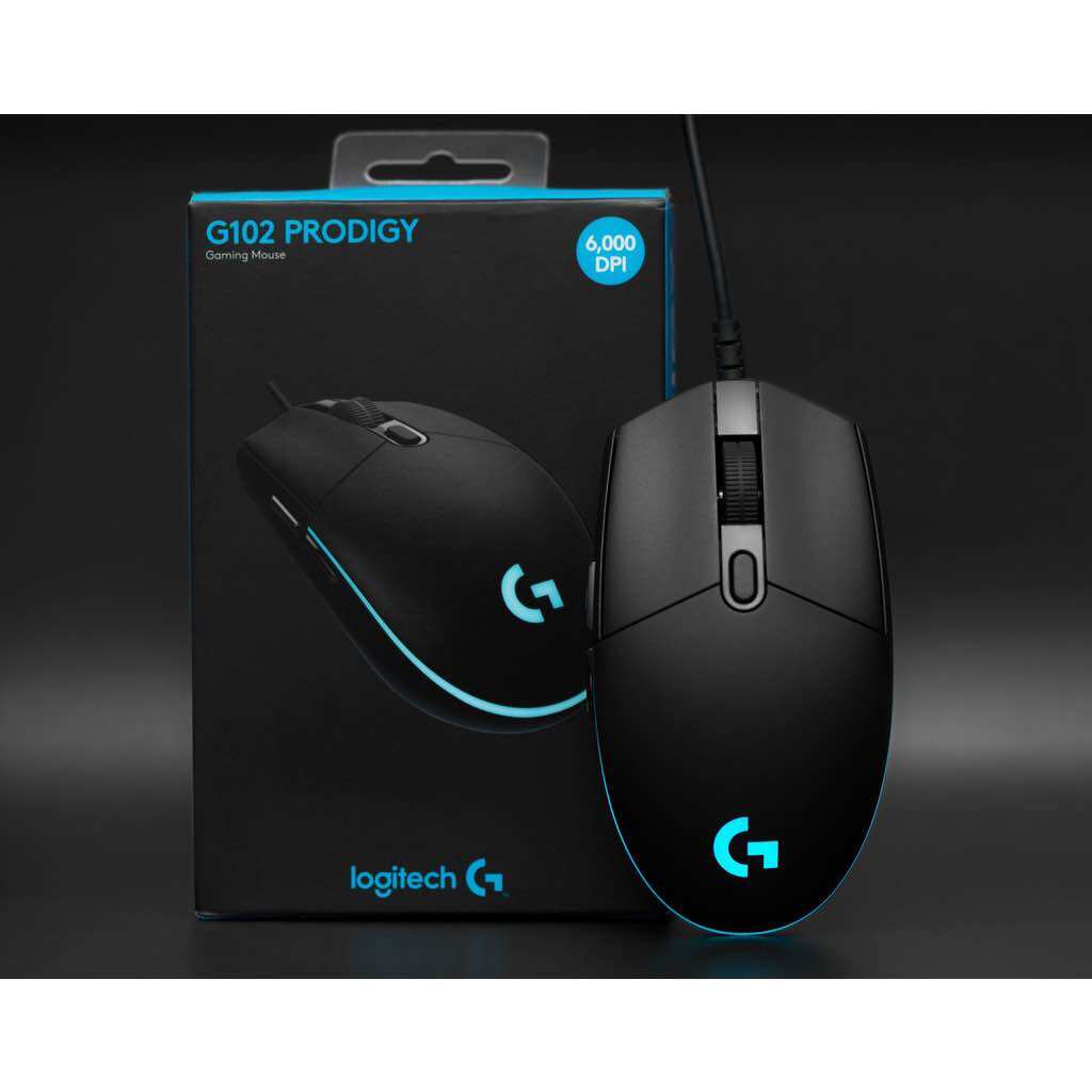 Chuột gaming có dây logitech g102 led rgb 8000dpi