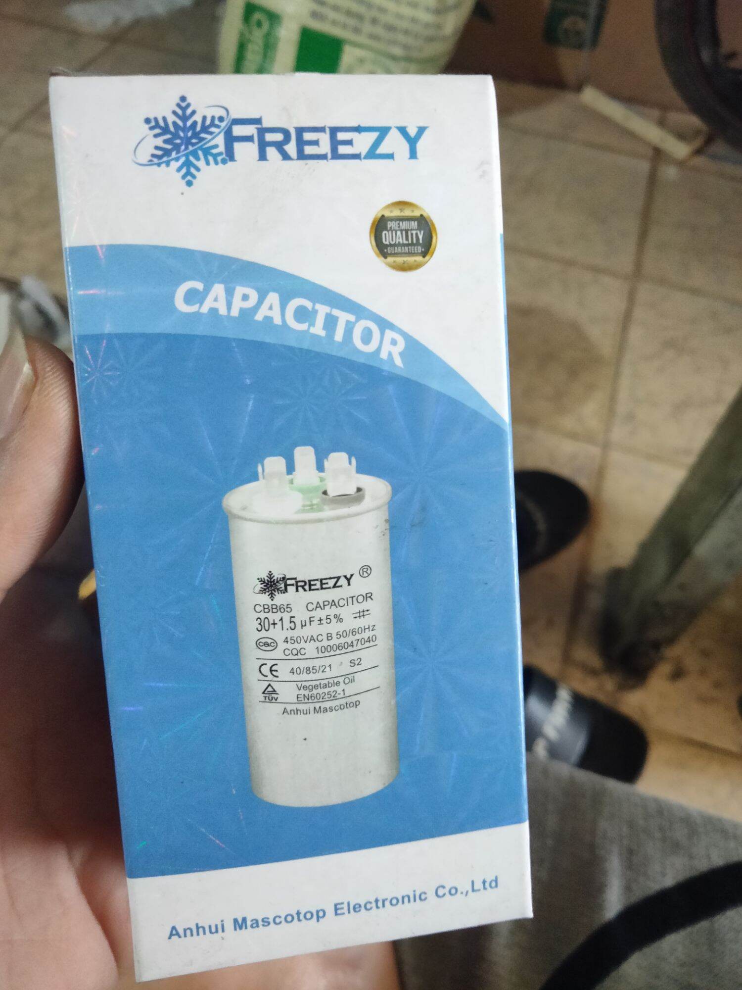 tụ cục nóng máy lạnh 3 chân 30+1.5mf