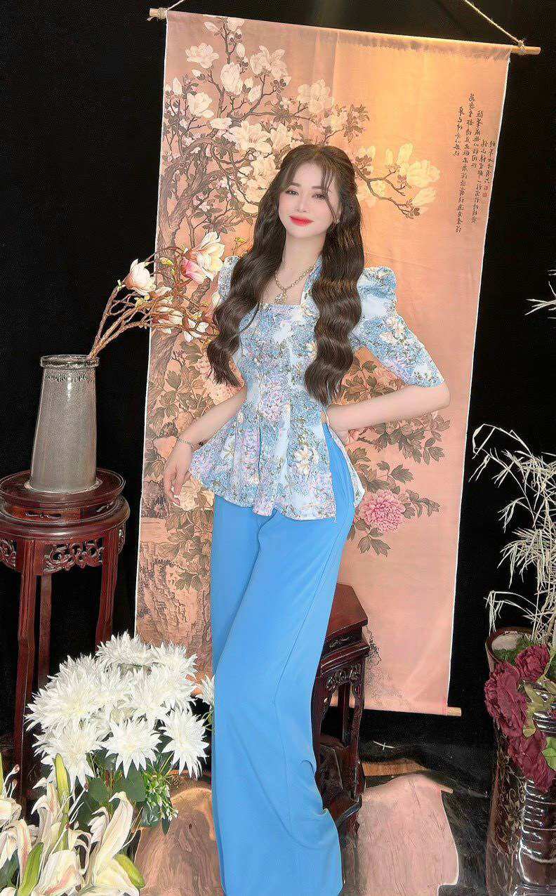 Bộ bà ba nữ hoàng áo lụa mango cao cấp