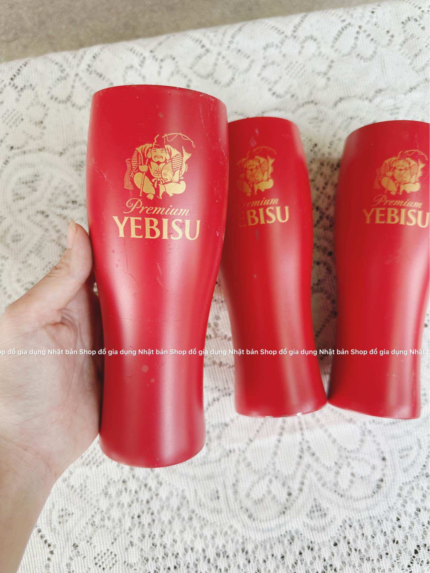 Ly giữ nhiệt YEBISU 450ml - hàng Nhật bãi.