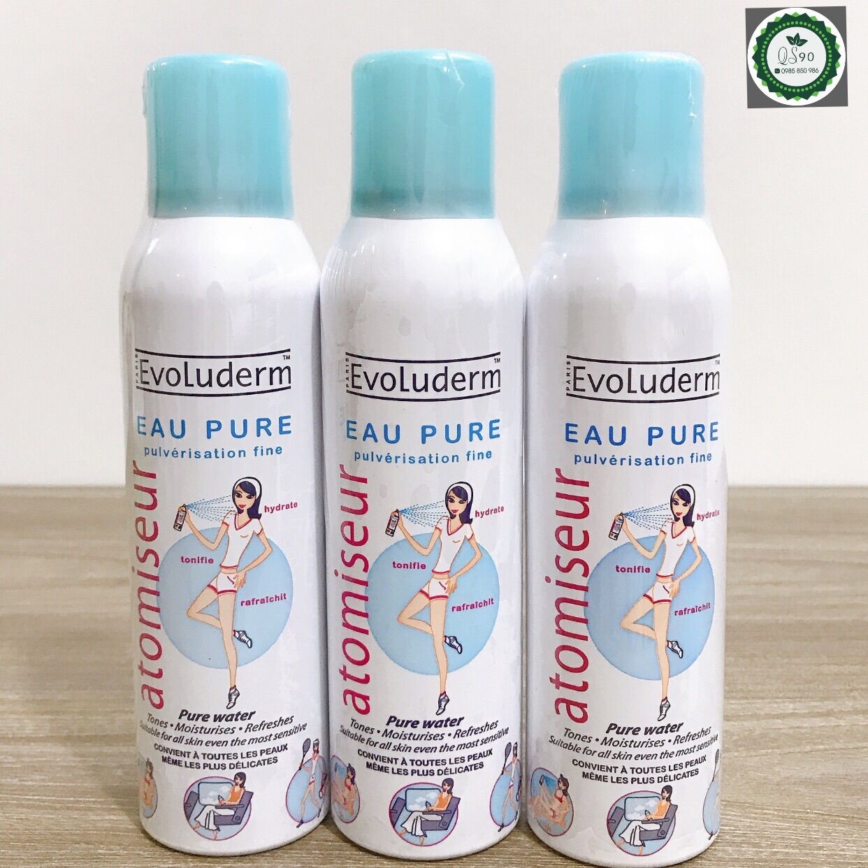 Xịt khoáng evoluderm cấp ẩm làm dịu da 150ml