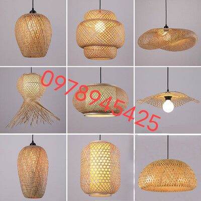 Đèn tre đèn mây tre lh0978945425/lồng đèn mây tre
