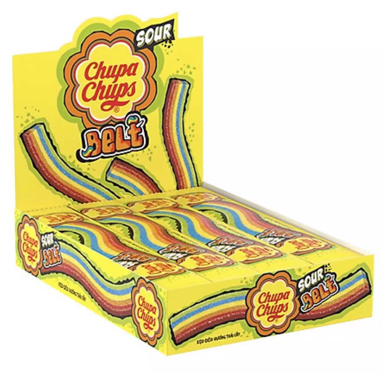 Hộp kẹo chupa chups cầu vồng hương trái cây