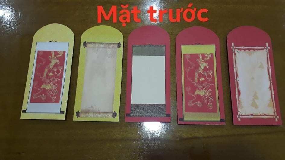 Combo 10 BAO LÌ XÌ viết thư pháp 