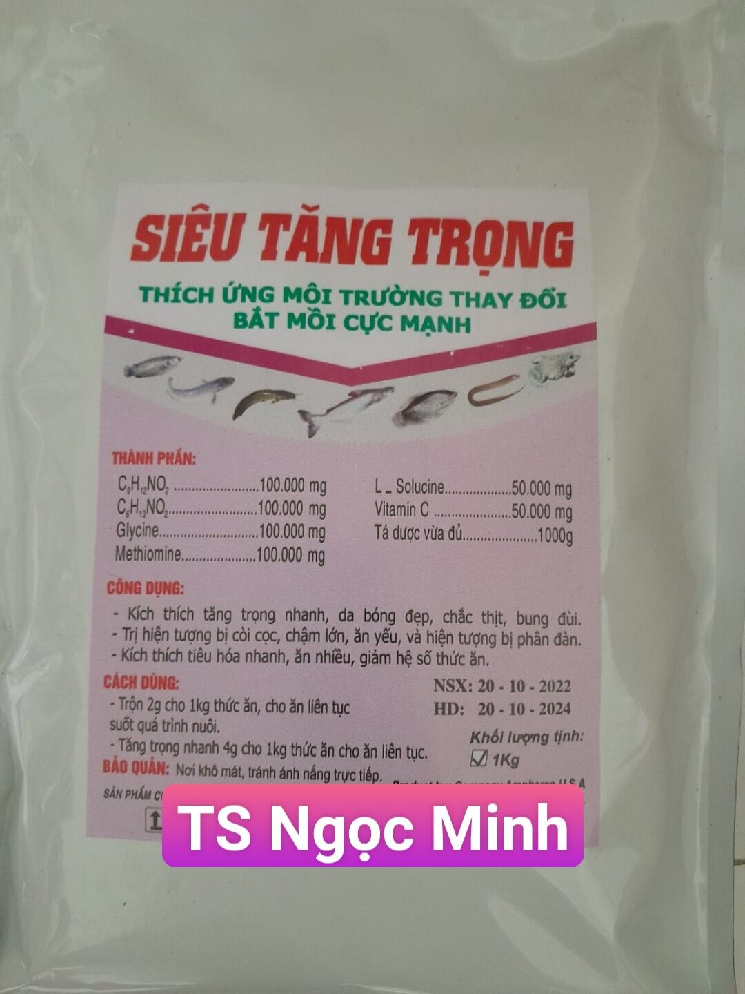 Siêu tăng trọng - thích ứng môi trường thay đổi, bắt mồi cực mạnh - dùng cho lươn, ếch, cá