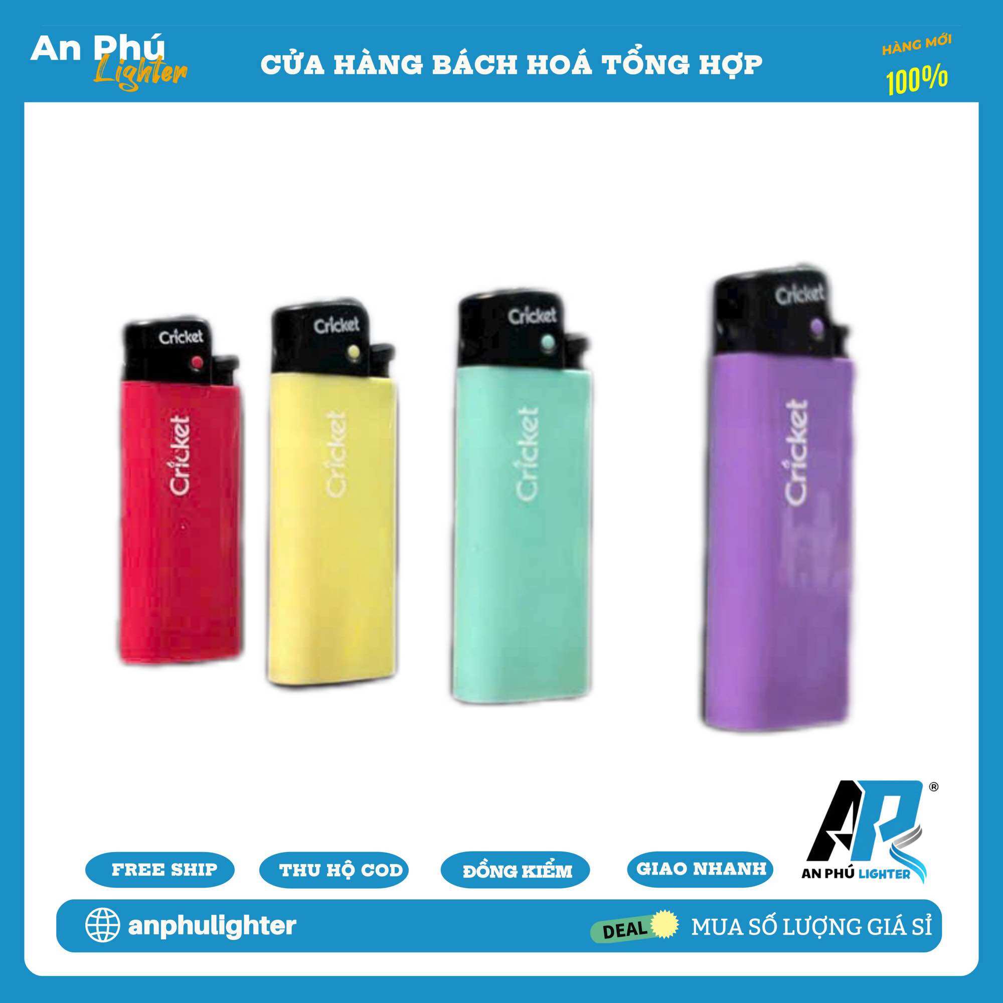 Bật Lửa Đá Cricket Mini Hàng Chính Hãng