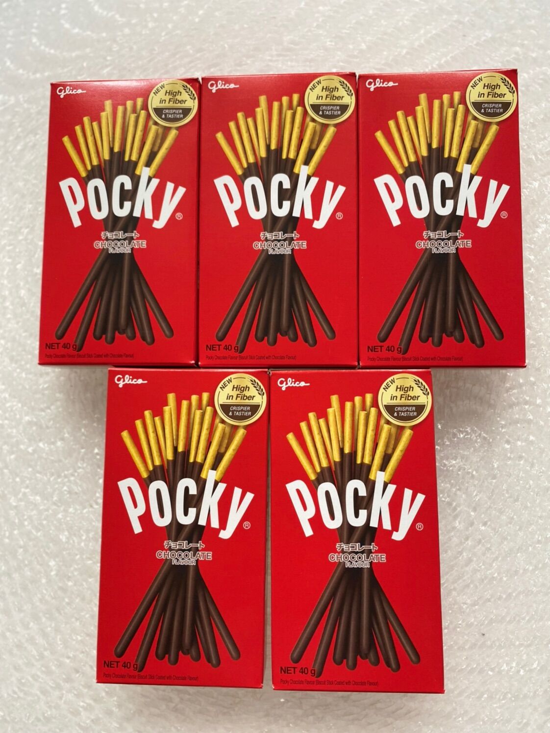 Combo 10 hộp bánh snack que phủ kem Glico Pocky Socola Chocolate Flavour 40g