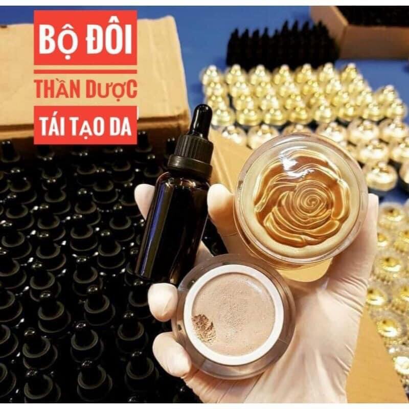 TÁI TẠO DA KEM NÉN SÂM 68 vị lá nam Đông Y Dành Cho Da Mỏng Nhạy Cảm (TẶNG Cốt Nhân Sâm Mạnh) XÓA SẠCH MỤN, NÁM, TÀN NHANG Giúp Da TRẮNG HỒNG BABY