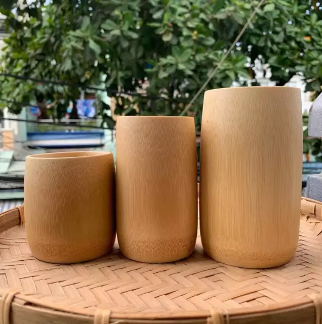 Ly/cốc tre hàng xuất khẩu cao 10, 12 cm
