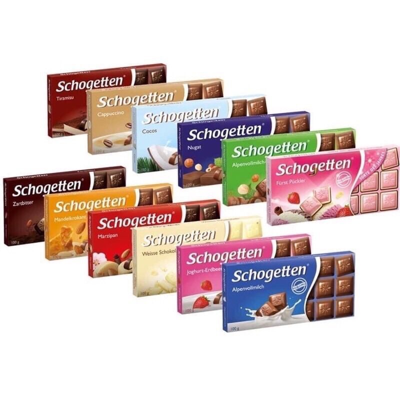 Socola thanh Schogetten Đức 40k/ 1 thanh 100g