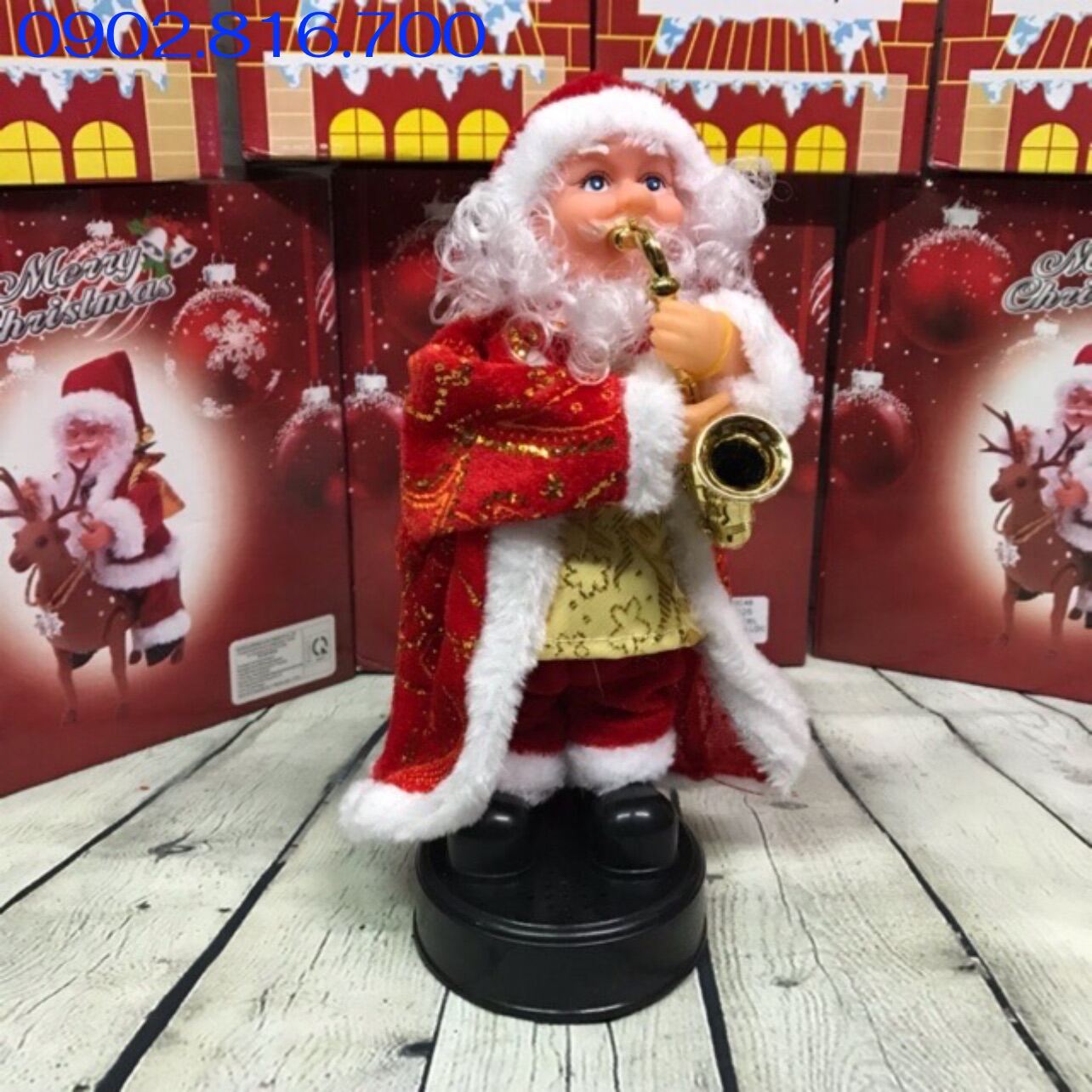 Đồ chơi ông già Noel thổi kèn