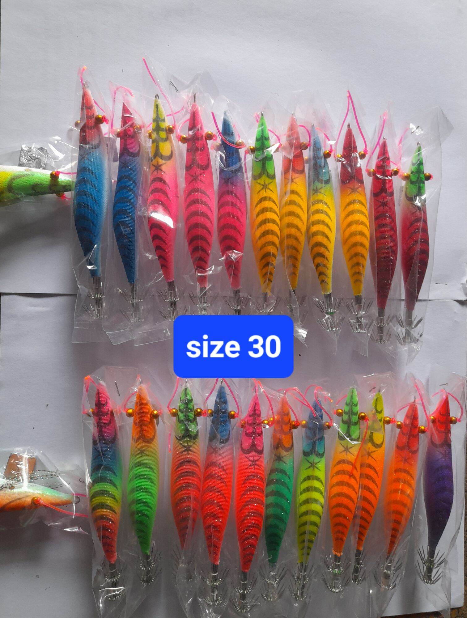 Tôm vải câu mực size 30.com bo 10 con 120k