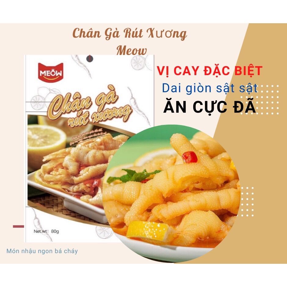 Chân gà rút xương Meow - Vị ngon khó cưỡng 80g