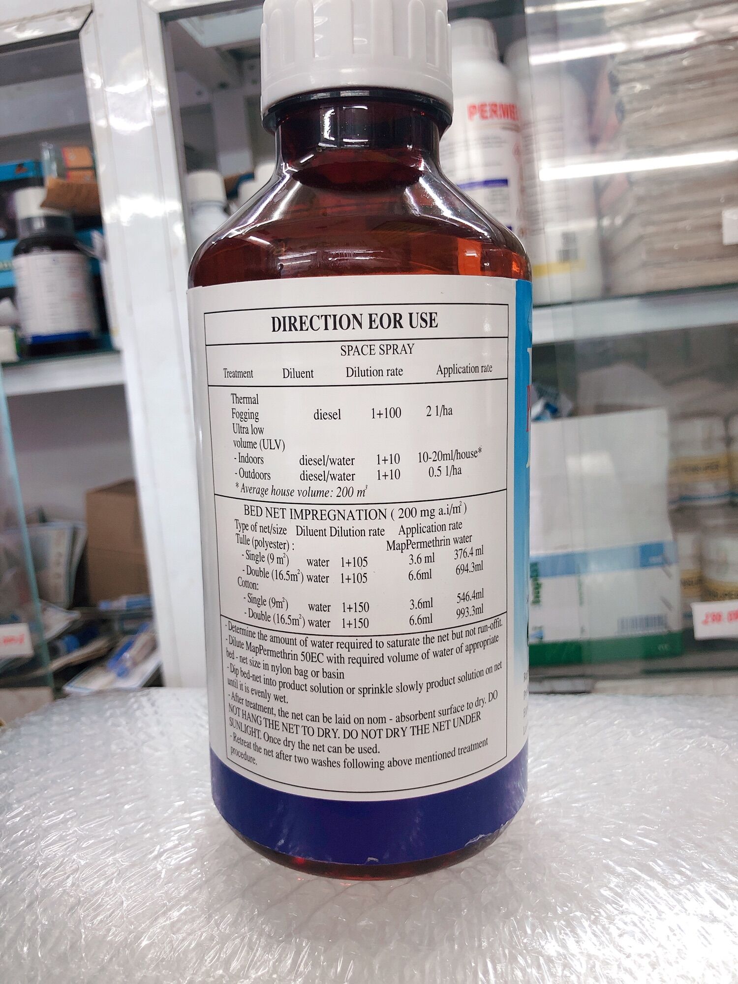 Chế phẩm diệt muỗi MAP PERMETHRIN 50EC - chai 1 lít
