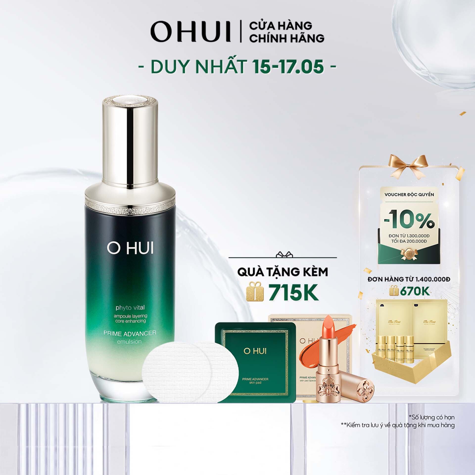 Sữa dưỡng chống lão hoá, củng cố tầng cốt lõi OHUI Prime Advancer Emulsion 130ml