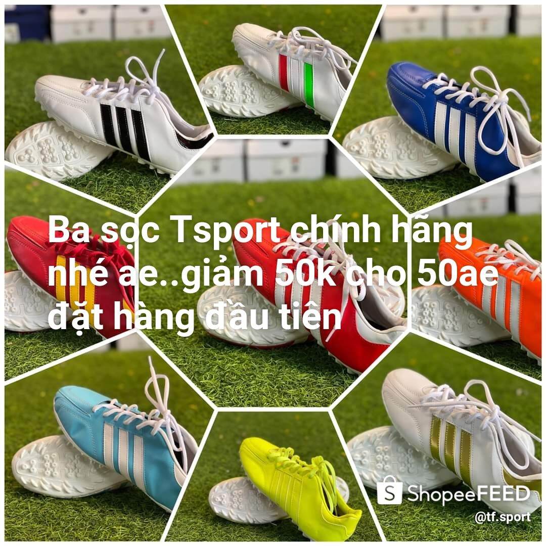 [CHÍNH HẢNG]Giày bóng đá Ba sọc T sport ( sale lớn TẶNG TẤT )