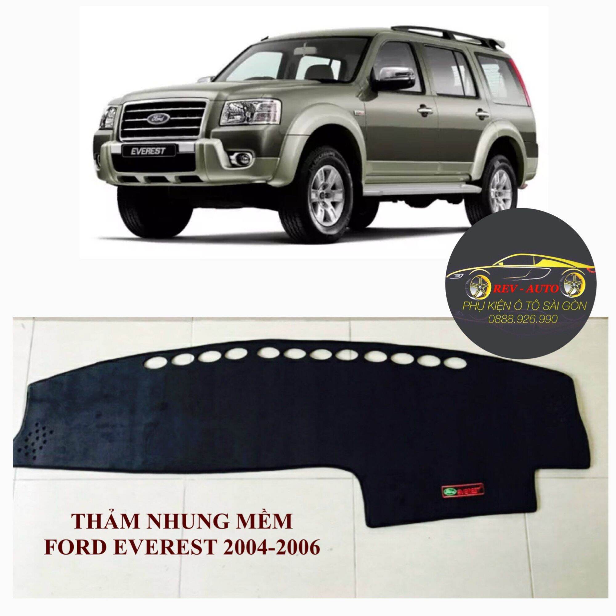 Thảm taplo ford everest 2004-2006, quà tặng