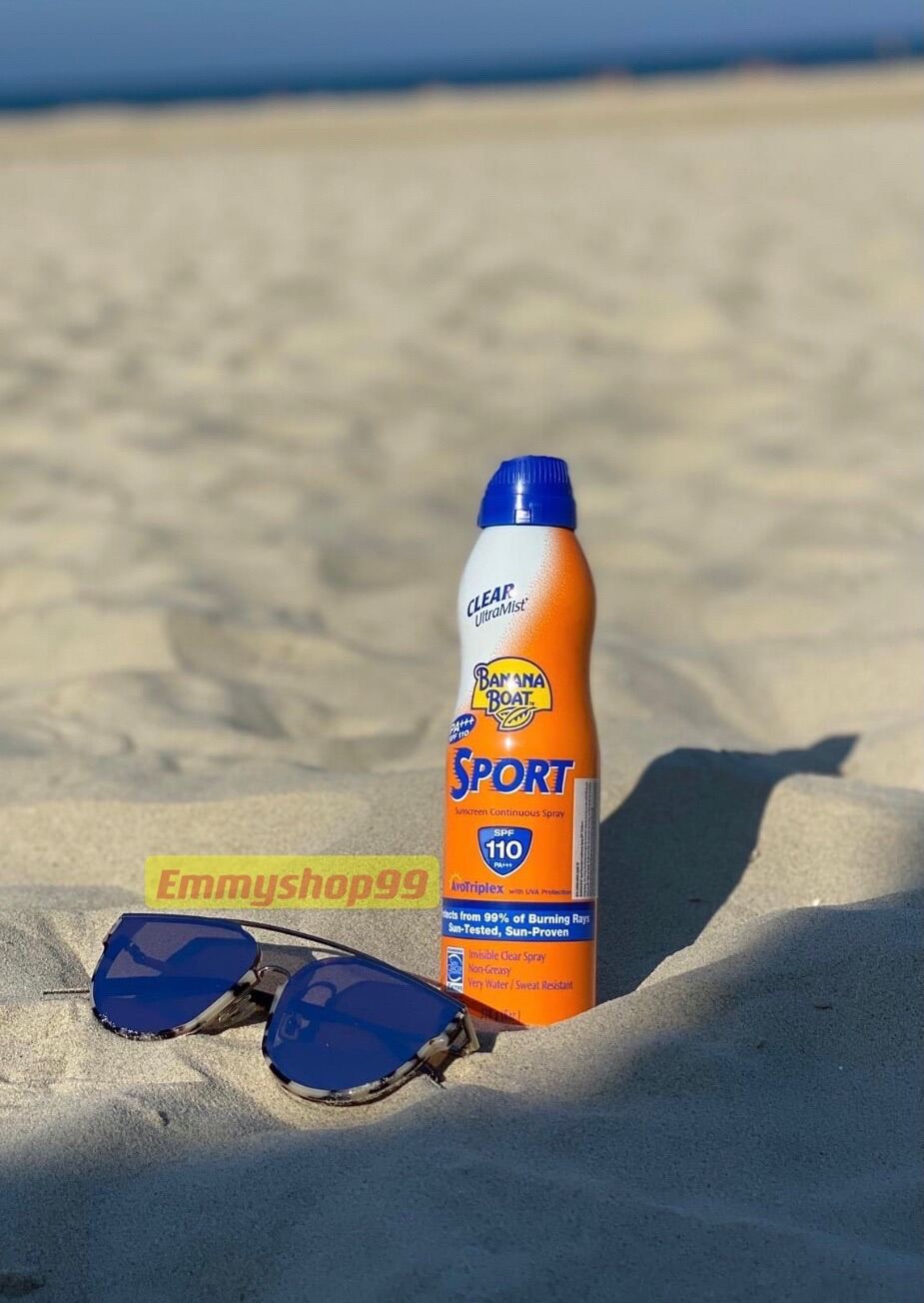 [ Date Mới 11/2022] Chống Nắng Dạng Xịt Banana Boat Sport Spf110 170Ml