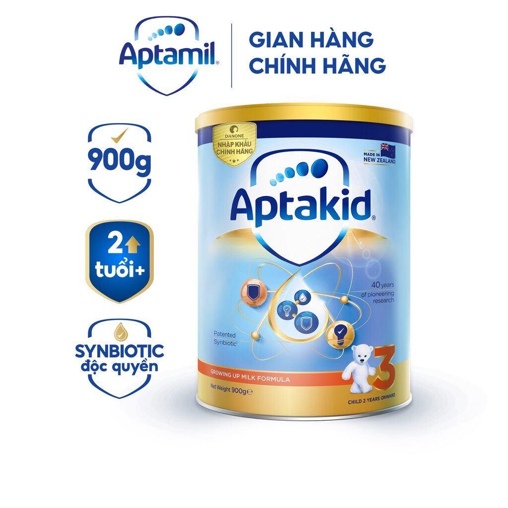 Sữa bột Aptakid New Zealand hộp thiếc cho bé từ 24 tháng