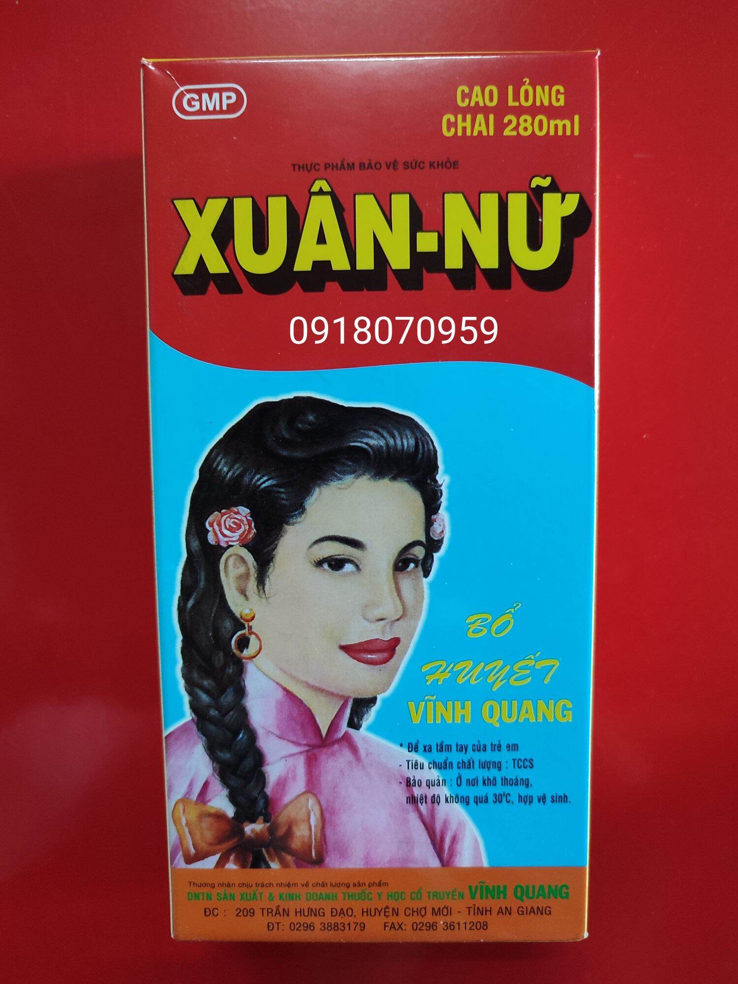 Cao lỏng xuân nữ bổ huyết Xuân Quang chai 280ml