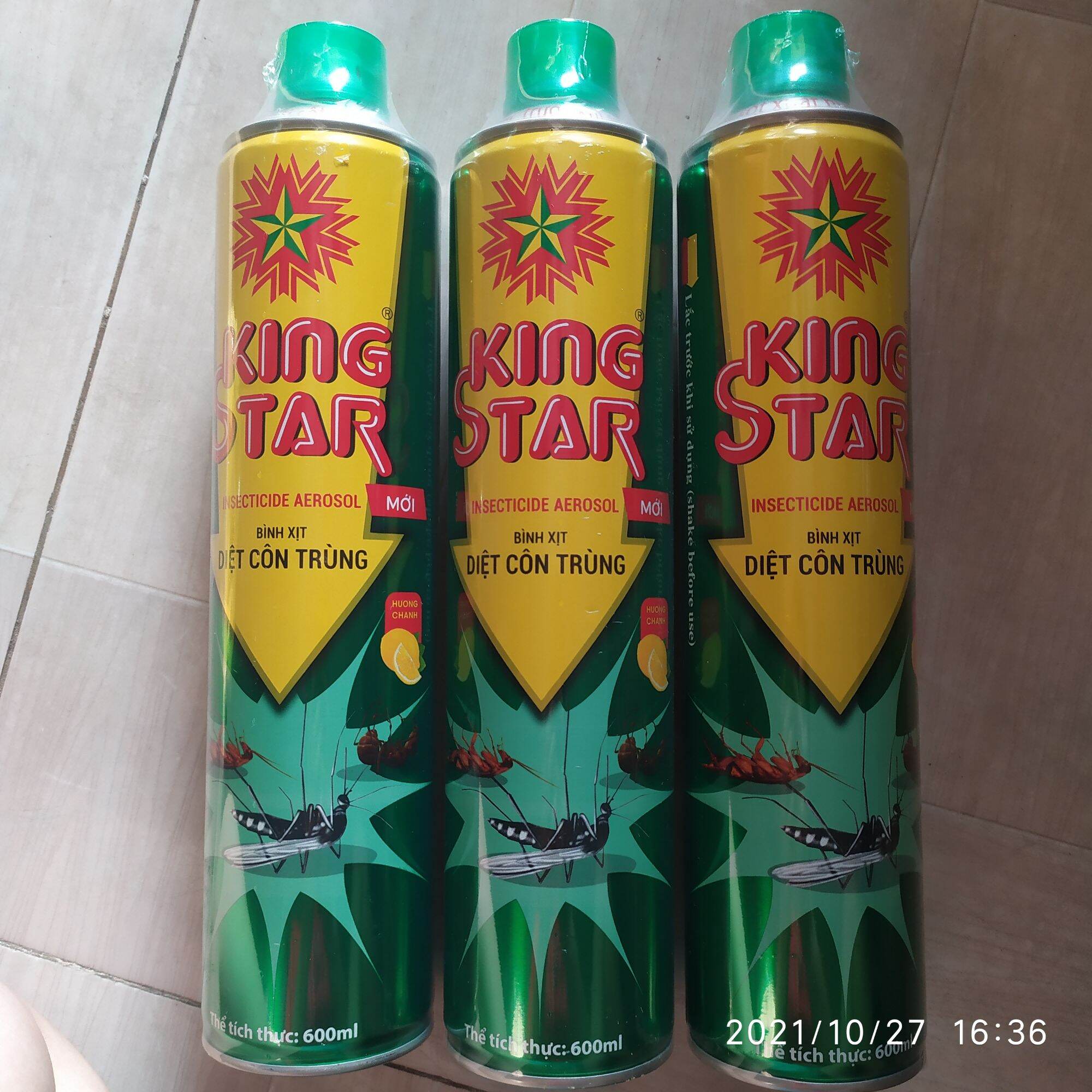 Bình xịt muỗi king star 600ml