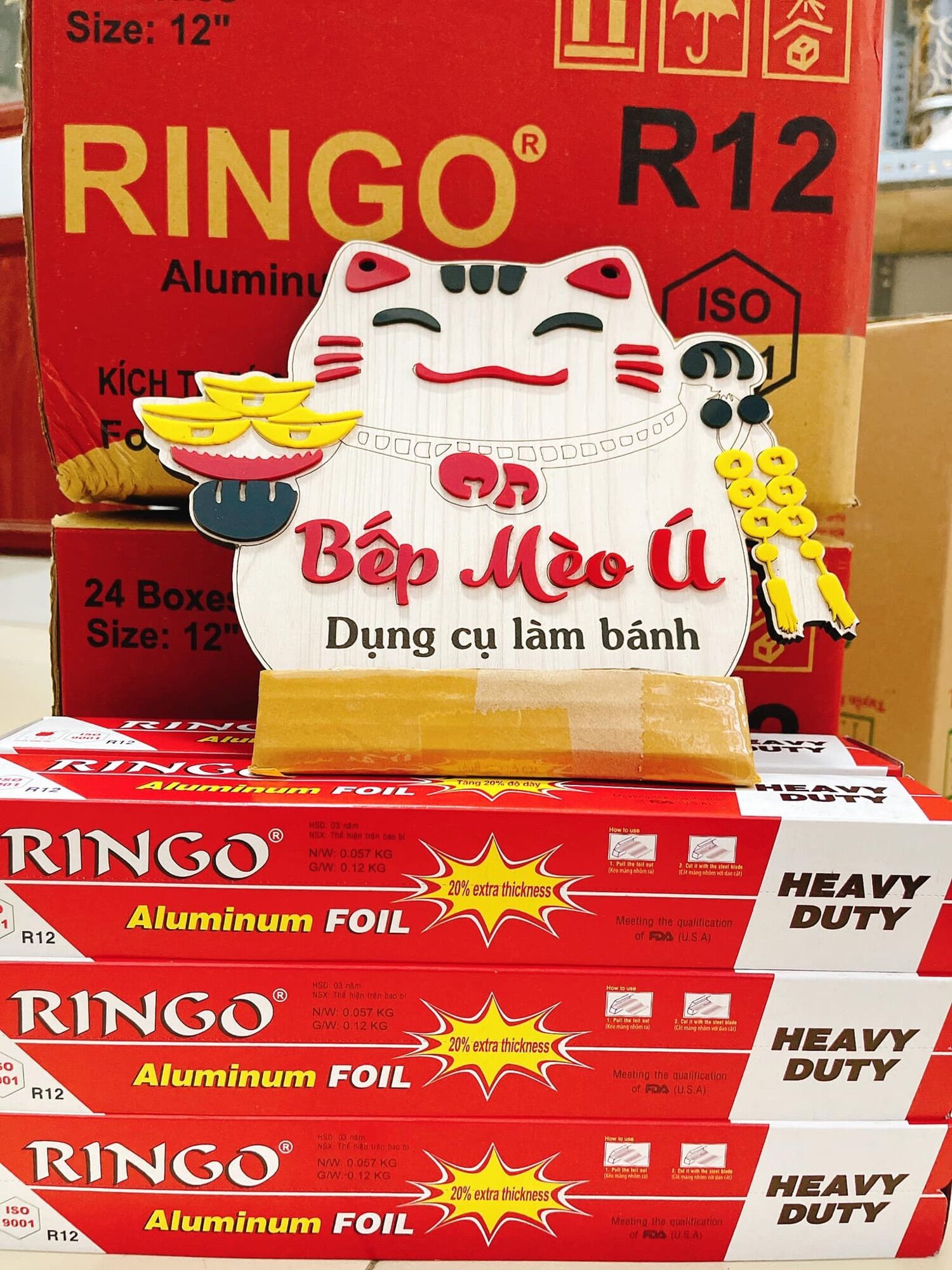 Giấy bạc Ringo R12 5mx30cm dùng để bọc và nướng thực phẩm