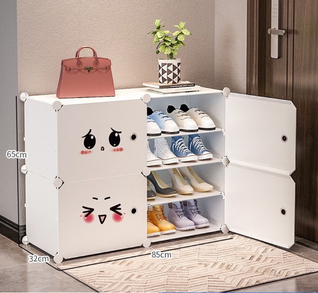 Tủ giày nhựa lắp ghép 8 ngăn