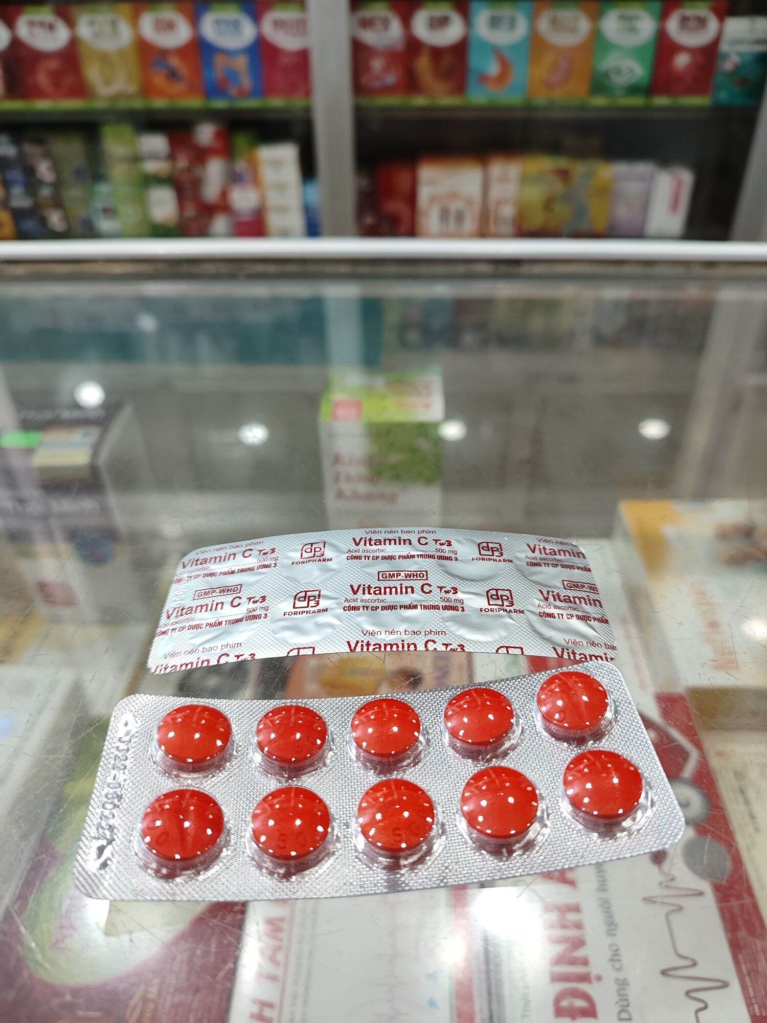 🔱 [CHÍNH HÃNG] [1 vỉ] Vitamin C Tw3 500mg