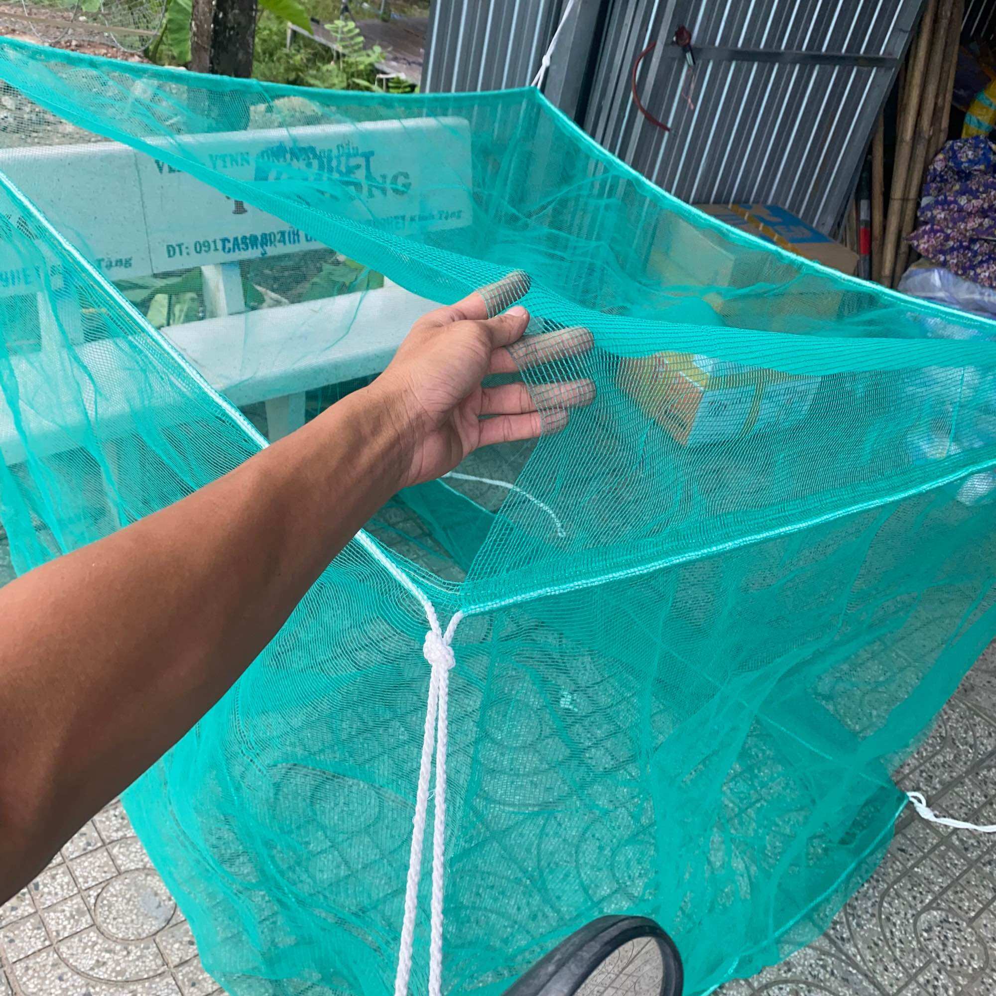 Vèo, Tráng, mùng nuôi cá, ếch... Có nắp đậy (2m x 2m -2m x 4m), (3m x 3m- 3m x 8m), (4m x 4m- 4m x 8m),(1.5m x1,5m),( 1,2m x 1,2m), (1m x 1)