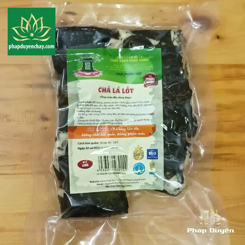 Thực phẩm chay chả lá lốt chay sạch chúc hạnh không chất bảo quản gói 250g