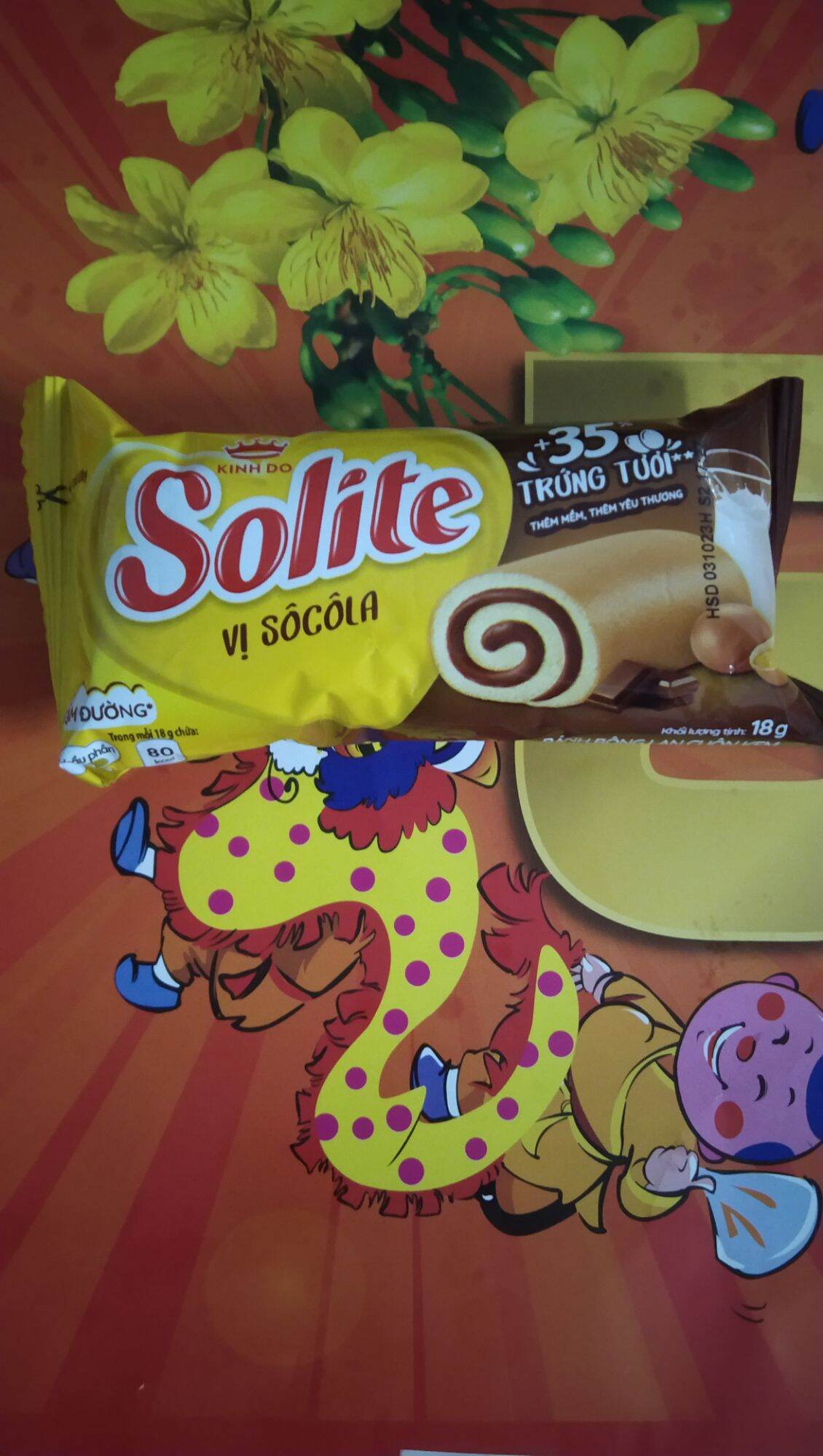 Bánh Solite ít đường vị socola, giảm sốc 20 cái chỉ với 29000