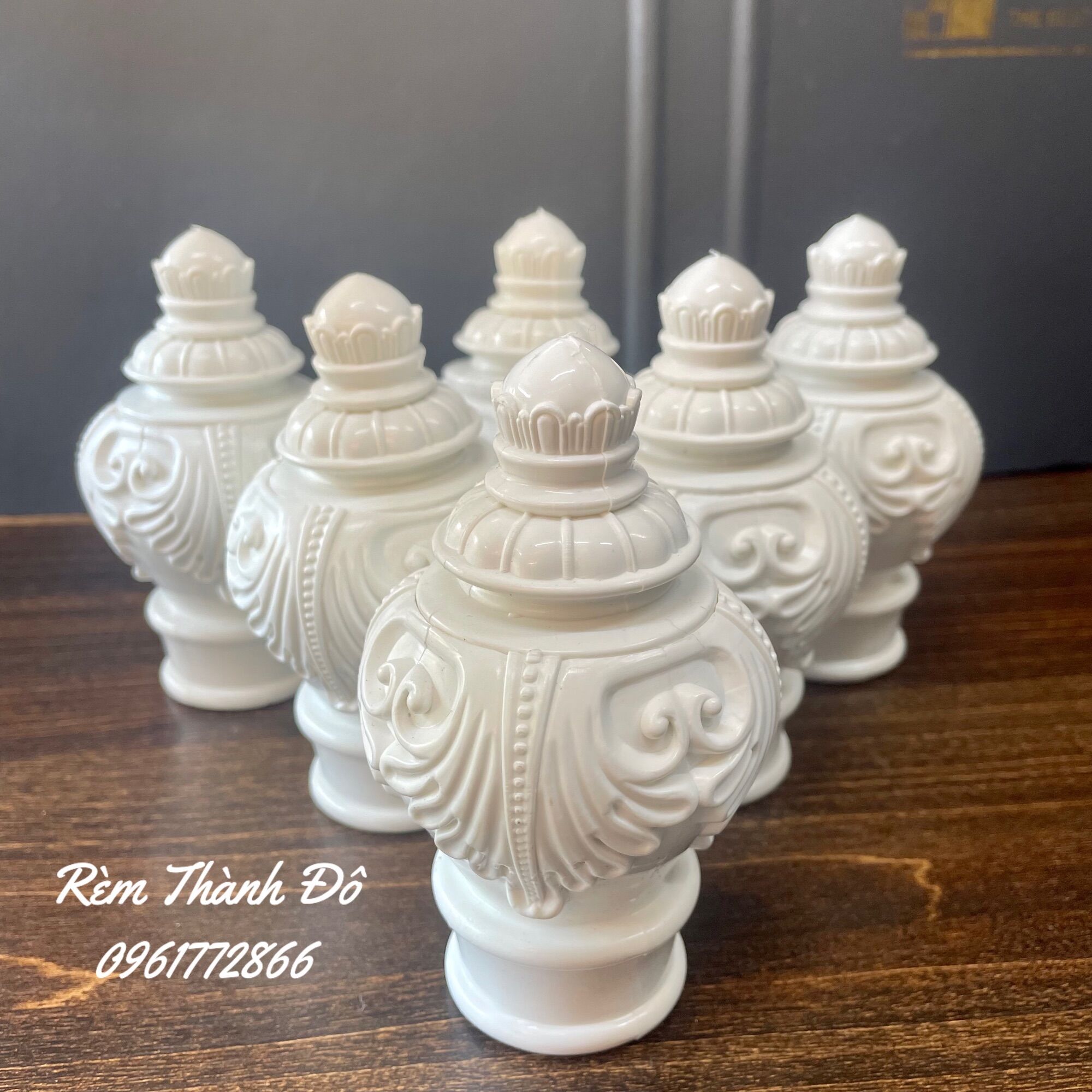 Đầu trụ rèm/ đầu chụp cây rèm/ Phụ kiện rèm