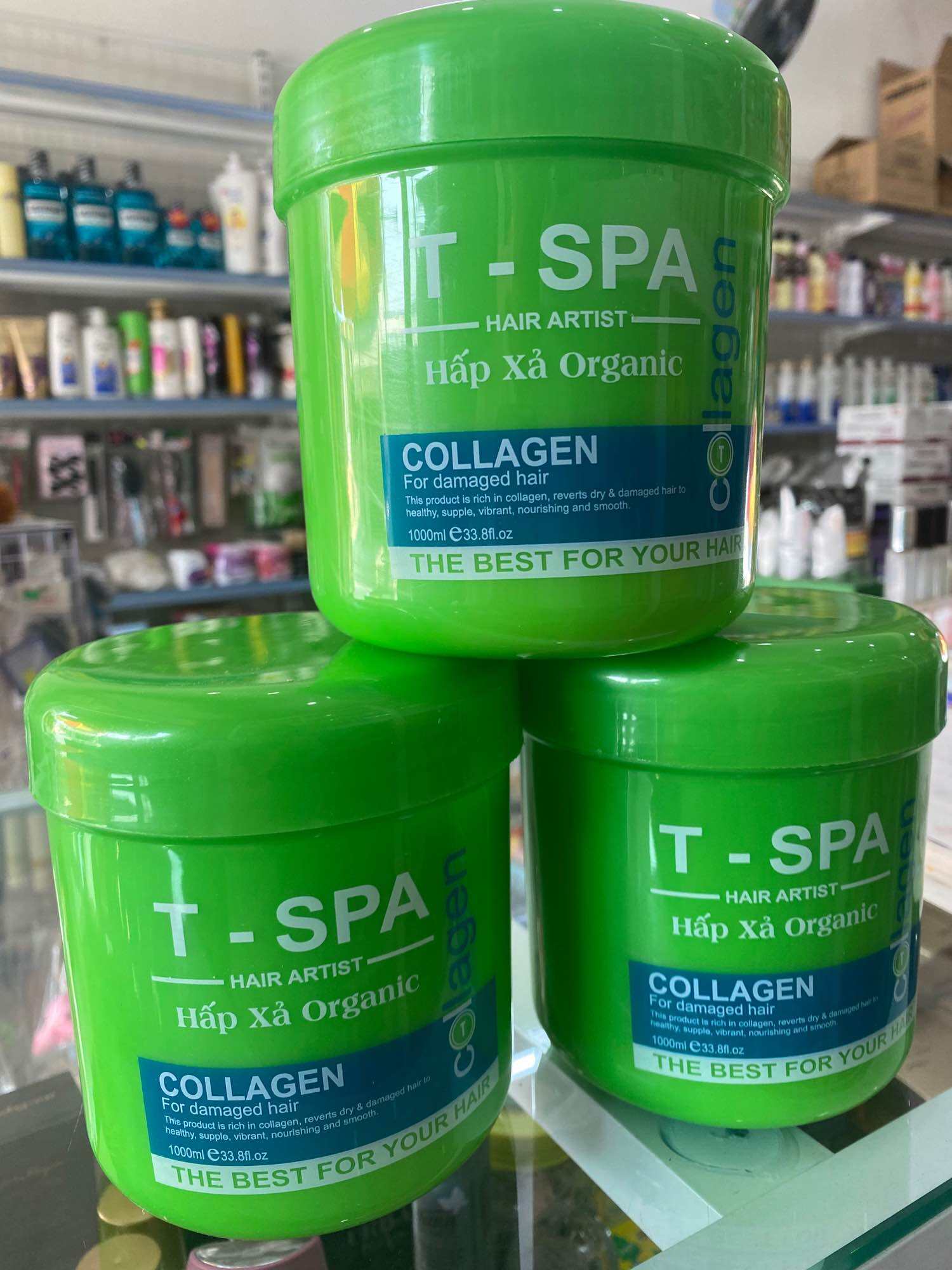 Hấp xả T-Spa Organic Collagen 1000ml