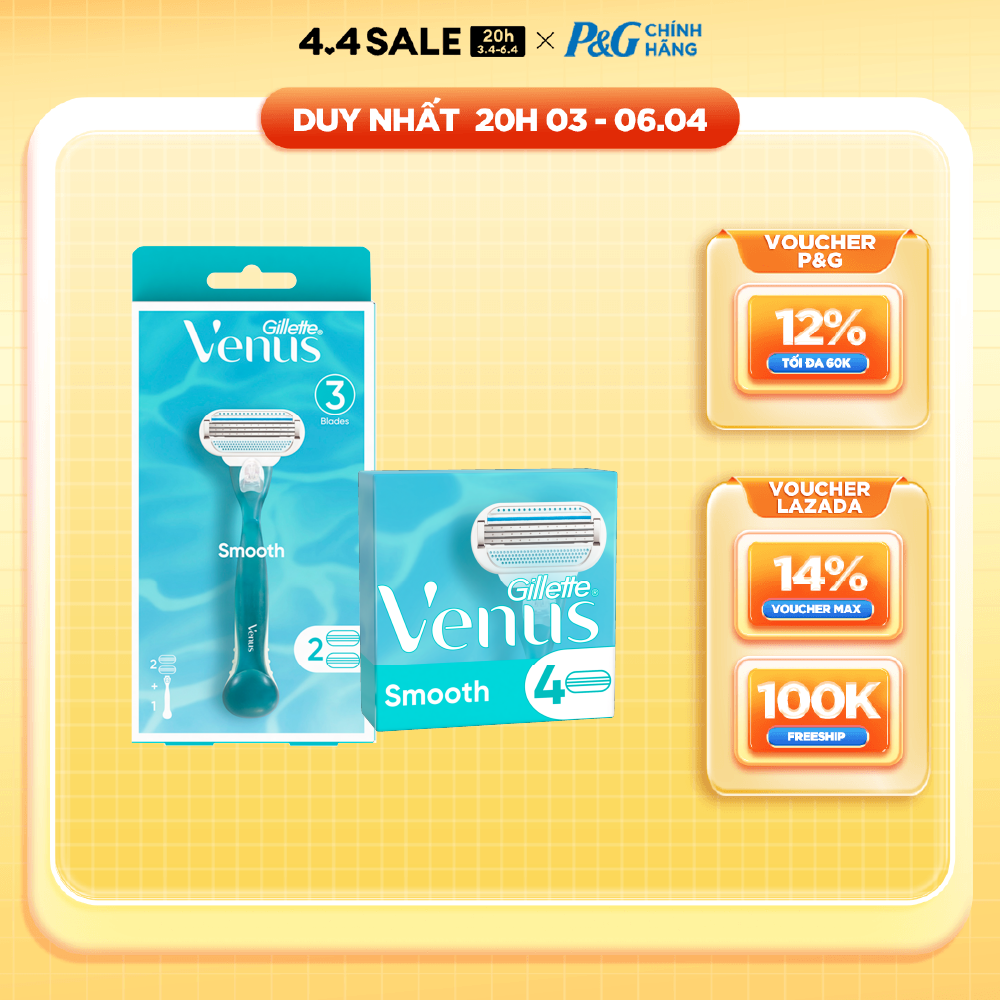 Bộ Dao Cạo Nữ GILLETTE Venus Smooth