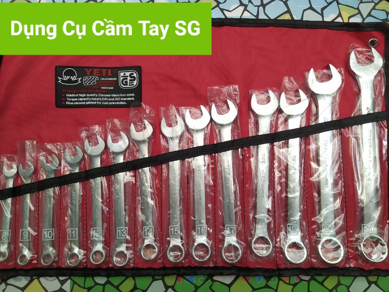 Bộ cờ lê yeti 14 chi tiết hàng loại 1