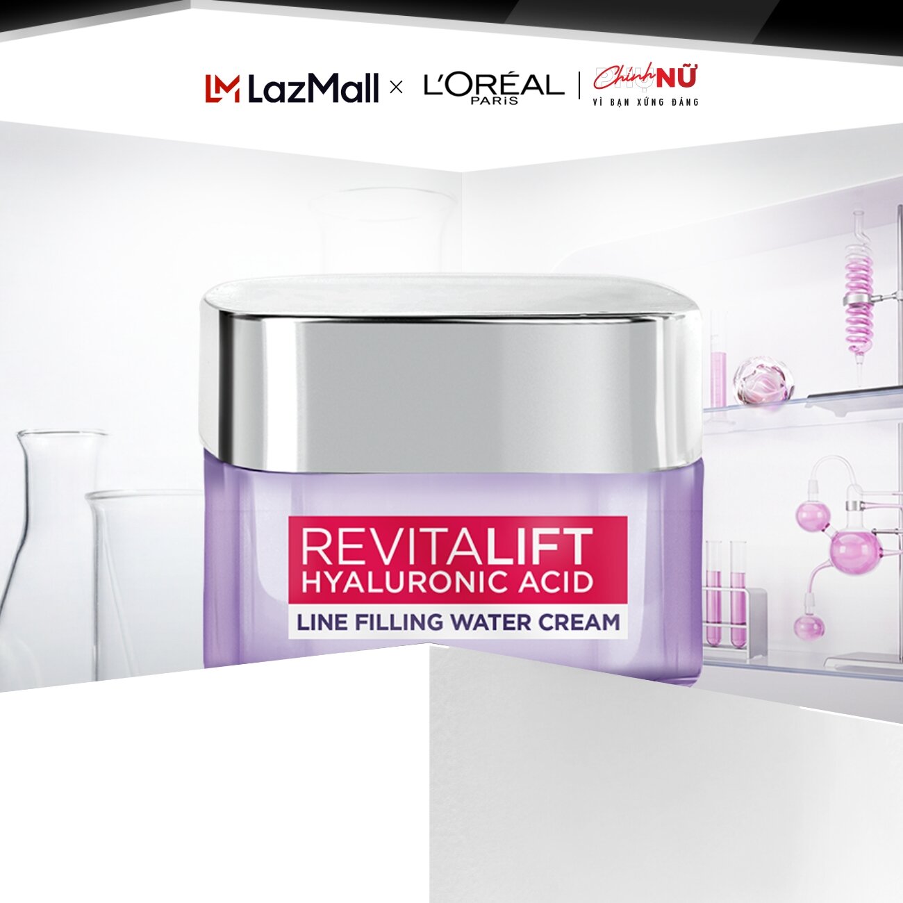 Kem dưỡng siêu cấp ẩm căng mịn da L'Oreal Paris Revitalift Hyaluronic Acid 50ml
