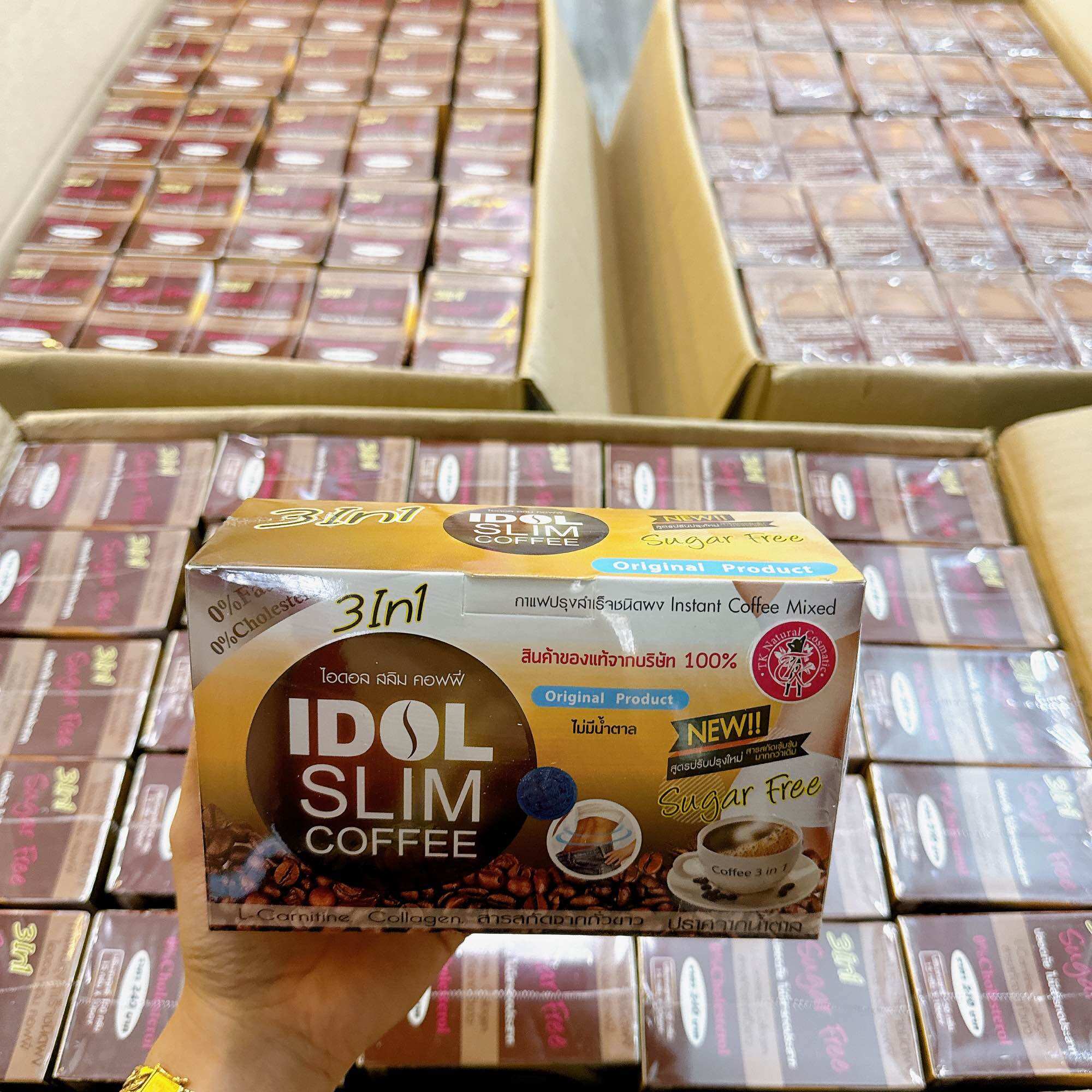 cà phê giảm cân Idol slim Thái lan hộp 10 gói