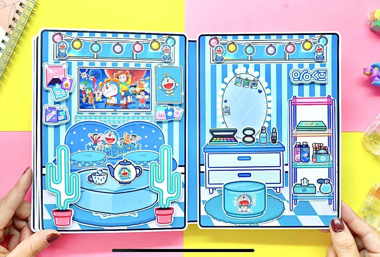 Ngôi nhà Doraemon của TocaBoca - Búp bê giấy Tocalifeworld